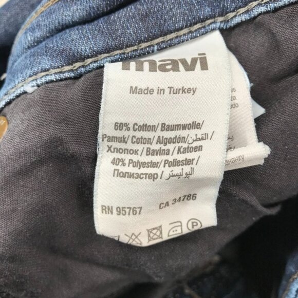 MAVI Jeans Mens 34x30 MATT Relaxed Straight Leg Deep Stanford Dark Wash Denim - Picture 7 of 15